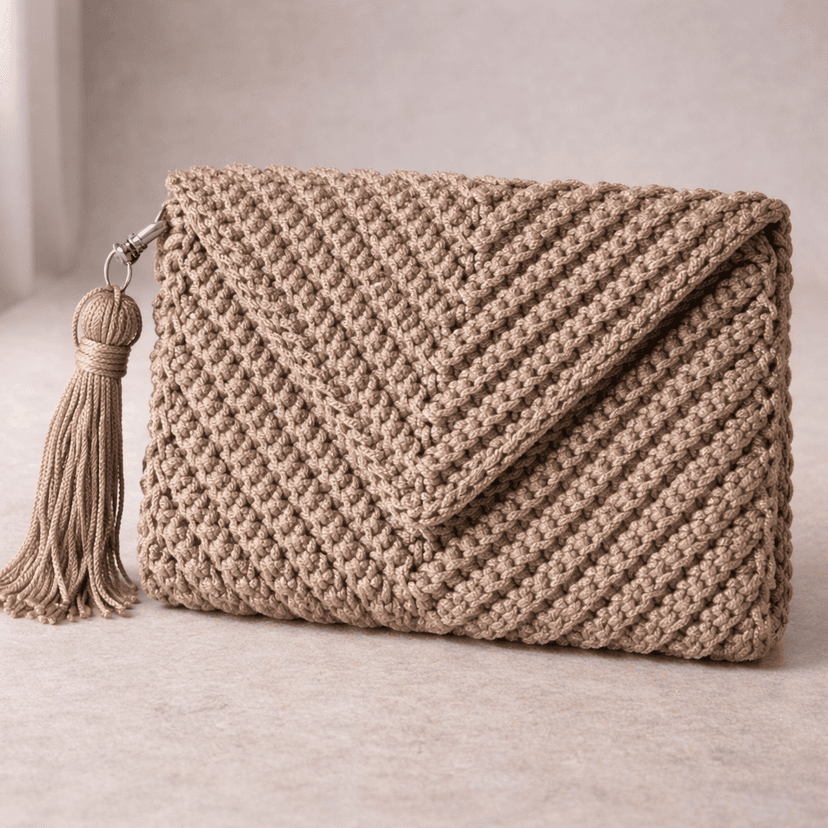Exclusive crochet clutch